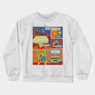 Radioactive Man Origin Story Comic Page Crewneck Sweatshirt